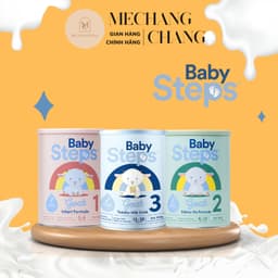 Sữa dê Baby Step đạm A2 hỗ trợ tiêu hoá tốt cho bé đủ số 1,2,3 cho bé 2