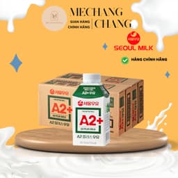 [Date 02.27][ Hàng nhập khẩu]  Sữa A2 Plus Milk Seoul Milk Hàn Quốc 170ml Thùng 18 Hộp 2