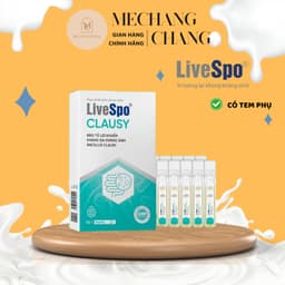 [T1/2028] Men Vi Sinh LiveSpo Clausy Bào Tử Lợi Khuẩn  Hộp 5 ống  x 5ml- Hỗ Trợ Tiêu Hóa, Giảm Đầy Hơi, Khó Tiêu 2