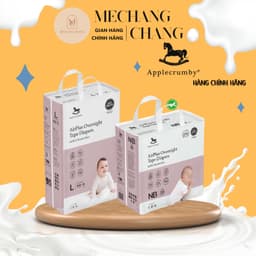 [GIÁ CỰC TỐT - CHÍNH HÃNG] Tã bỉm ngựa applecrumby chính hãng cao cấp NB4/S24/M42/L36 (dán),M22/L20/XL18/XXL16 quần) 2