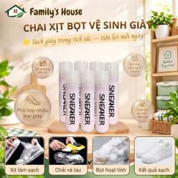 [Family's house] Chai xịt vệ sinh giày Sneaker Geto, Xịt vệ sinh giày xịt làm sạch giày dạng bọt 1