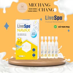 [T1/2028] Dung dịch vệ sinh tai mũi họng Livespo Navax (10 ống x 4ml) giảm nguy cơ viêm đường hô hấp 2