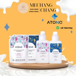 [GIÁ SIÊU TỐT -CHÍNH HÃNG] Nước giặt, nước xả cao cấp thuần chay ATONO2, thành phần 100% tự nhiên,pH trung tính, an toàn 2