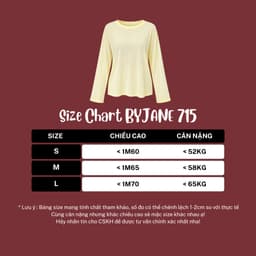 [ MỞ BÁN ] Áo Thun Nữ Dài Tay Chất Thun Giấy Mỏng Nhẹ Form Rộng Thoáng Mát Basic BYJANE - 715 2
