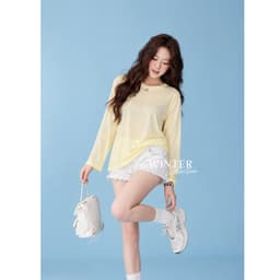 [ MỞ BÁN ] Áo Thun Nữ Dài Tay Chất Thun Giấy Mỏng Nhẹ Form Rộng Thoáng Mát Basic BYJANE - 715 3