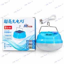 Đèn LED Năng Lượng Mặt Trời 200W – Đèn Treo Dã Ngoại 3 Chế Độ Sáng, Sạc USB Type-C, Có Nam Châm 1