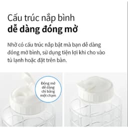 HAP810 - Bình nước Jug 1.0L - Nắp màu trắng 6