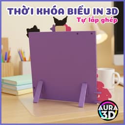 [HỎA TỐC] Thời Khóa Biểu In 3D Kuromi Tự Lắp Ghép Cấp 1 – Bảng Lịch Học Tháo Lắp Hơn 55 Mảnh Ghép Môn Học 5