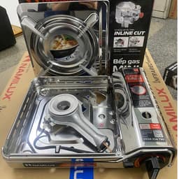 Bếp gas mini du lịch Namilux NH-021AS thép không gỉ tiết kiệm gas có van ngắt gas tự động an toàn 2