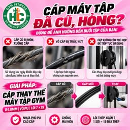 Dây cáp 5.8mm chuyên dụng cho máy tập gym(vỏ bọc PU) 2