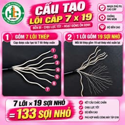 Dây cáp 5.8mm chuyên dụng cho máy tập gym(vỏ bọc PU) 3