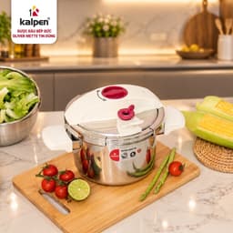 Nồi áp suất Inox 304 liền khối Kalpen P10 3L hàng chính hãng 4