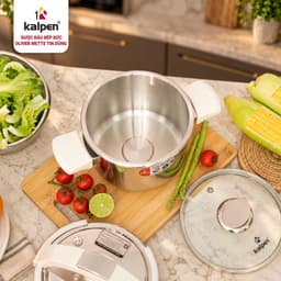 Nồi áp suất Inox 304 liền khối Kalpen P10 3L hàng chính hãng 7