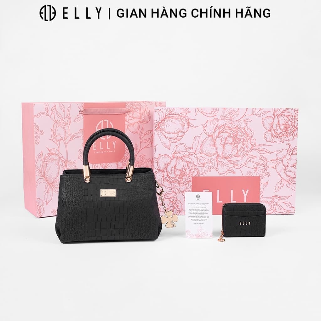 [QUÀ TẶNG 20/10] Hộp quà tặng ELLY HTX21 túi xách ví charm cao cấp quà tặng thời trang tặng mẹ, vợ, người yêu, cô giáo