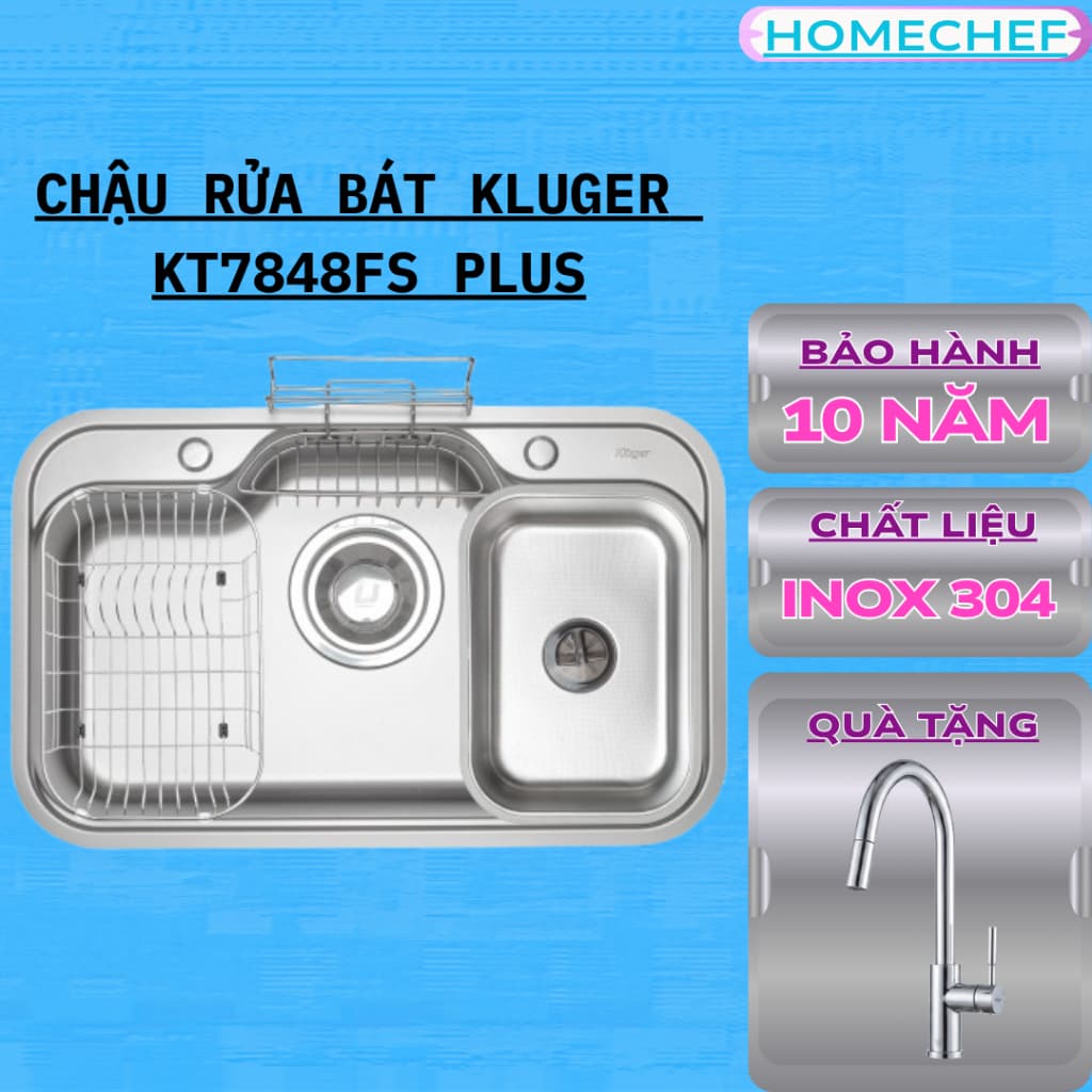 Chậu rửa bát Kluger KT7848FS Plus