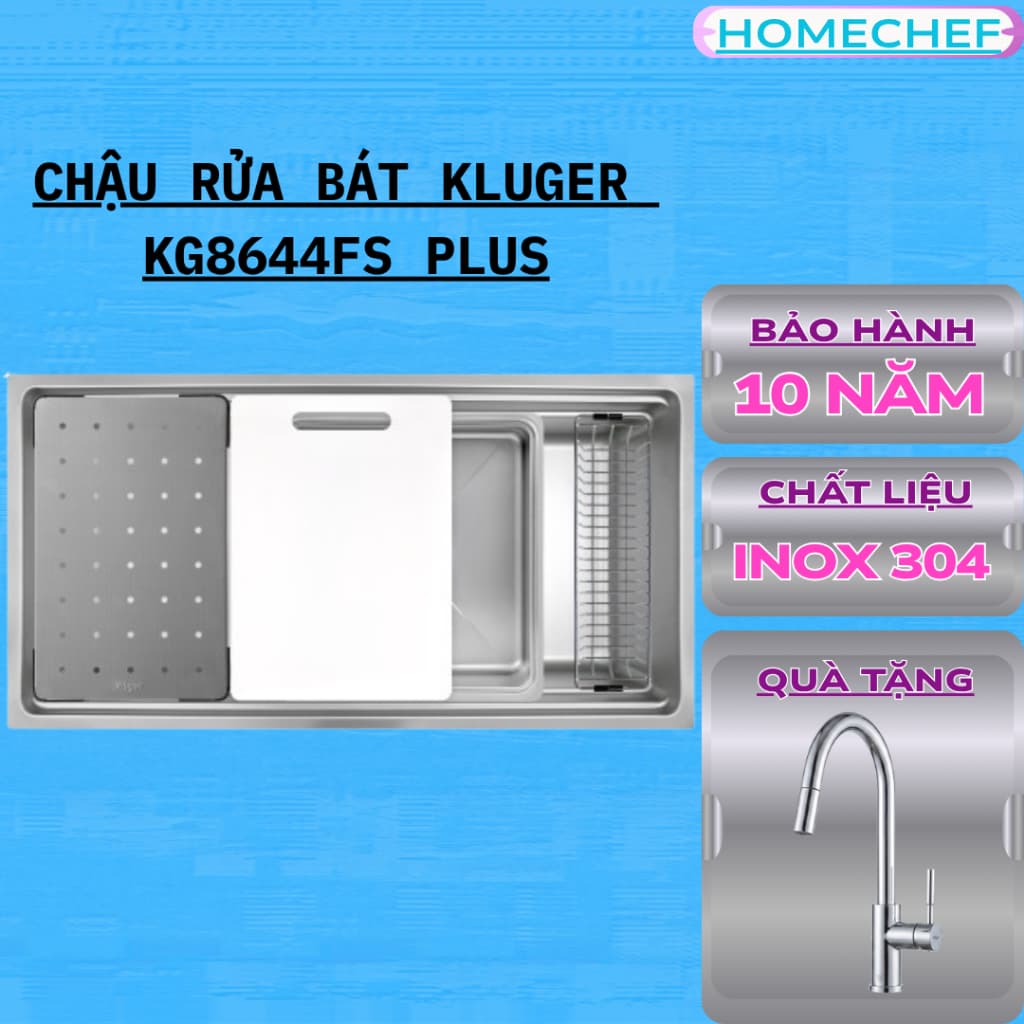 Chậu rửa bát Kluger KG8644FS Plus