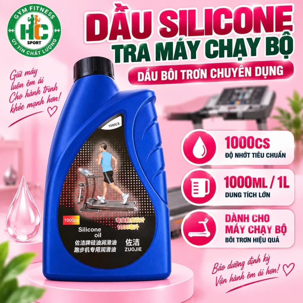 Dầu Tra Máy Chạy Bộ 1000ml - Sản Phẩm Chất Lượng Với Hướng Dẫn Sử Dụng