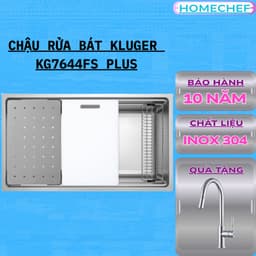 Chậu rửa bát Kluger KG7644FS Plus 1