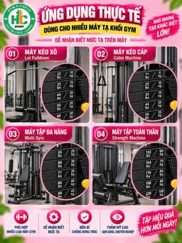 Tem dán tạ khối impulse,mbh,máy tập gym! 7