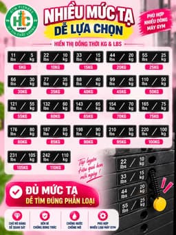 Tem dán tạ khối impulse,mbh,máy tập gym! 4