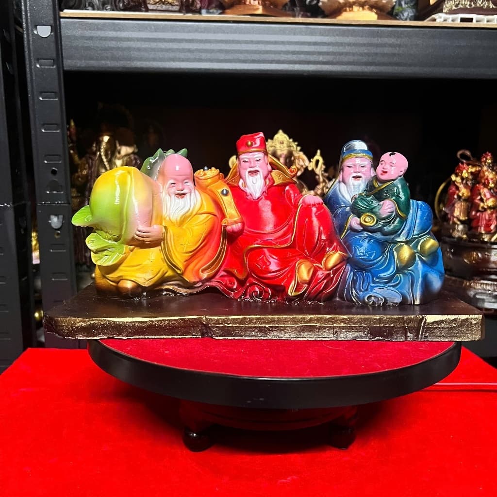 Bộ tượng Tam Đa . Phúc lộc thọ , in 3d rộng 25 cm