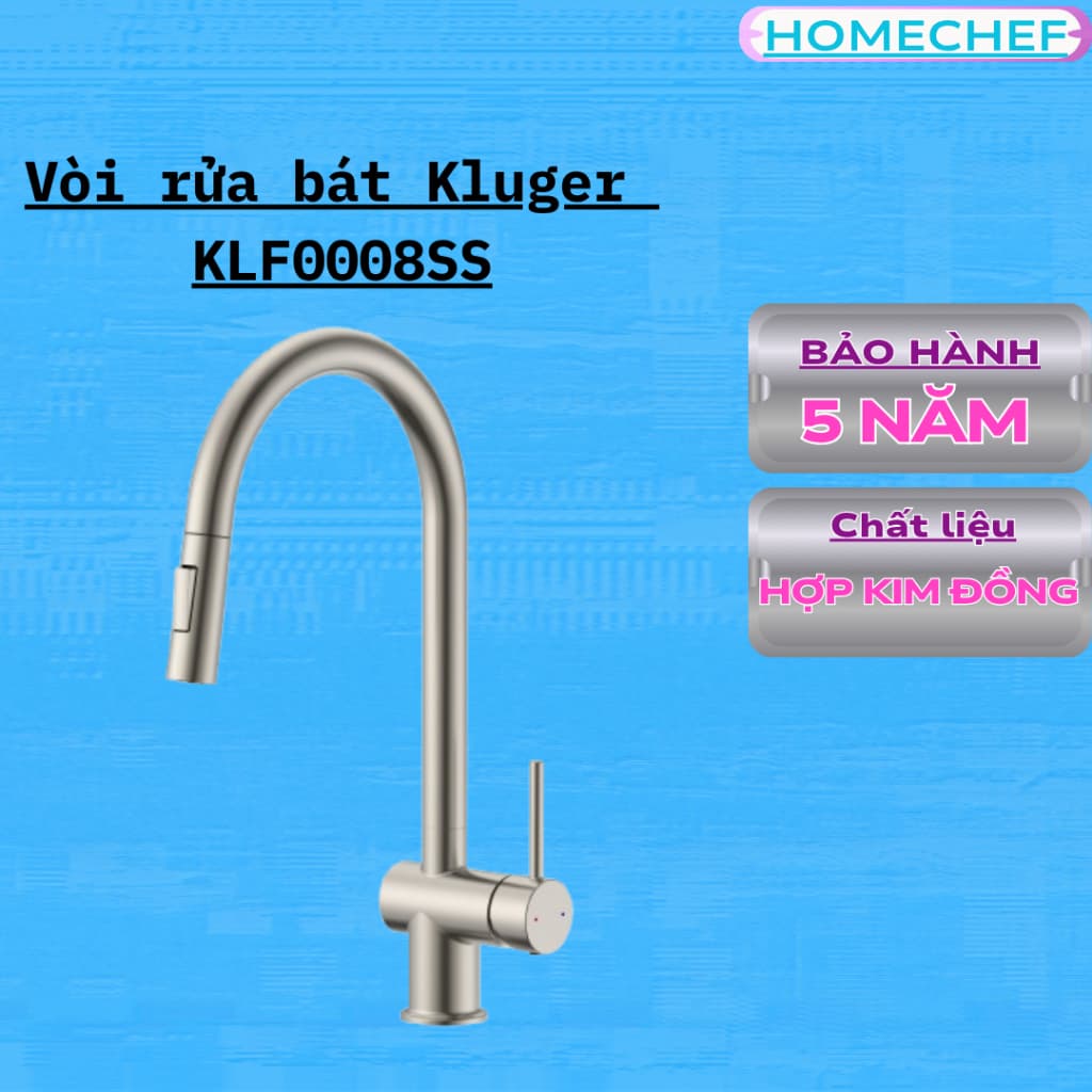 Vòi rửa bát Kluger KLF0008SS