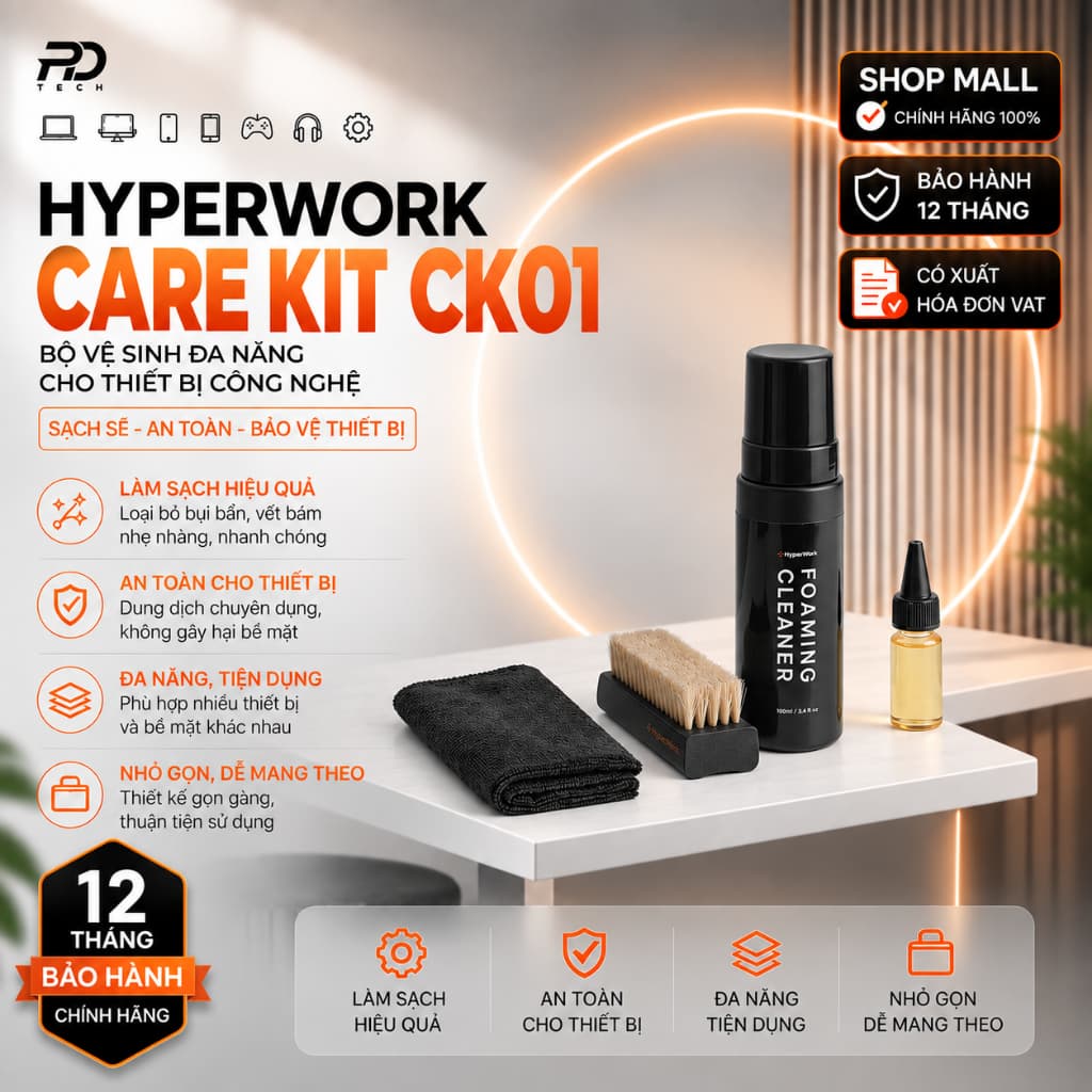 Bộ vệ sinh đa năng HyperWork Care Kit | CK01
