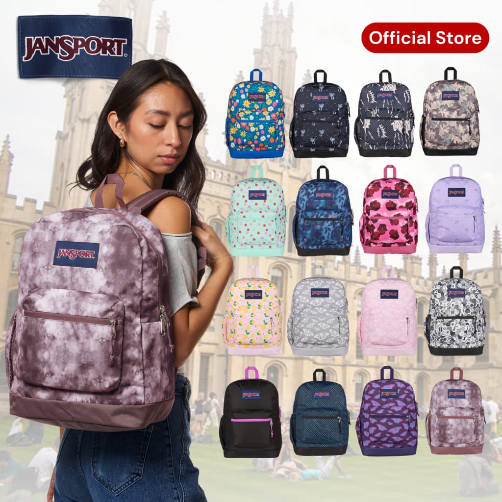 Balo chính hãng Jansport (USA) Cross Town Plus 26 lít, họa tiết trending, độ bền cao, bảo hành 1 năm