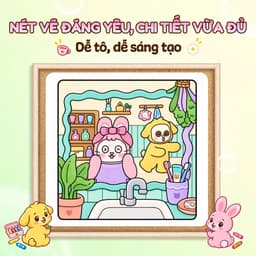 Sách Cute Friends - Sách tô màu hội bạn ngộ nghĩnh 5