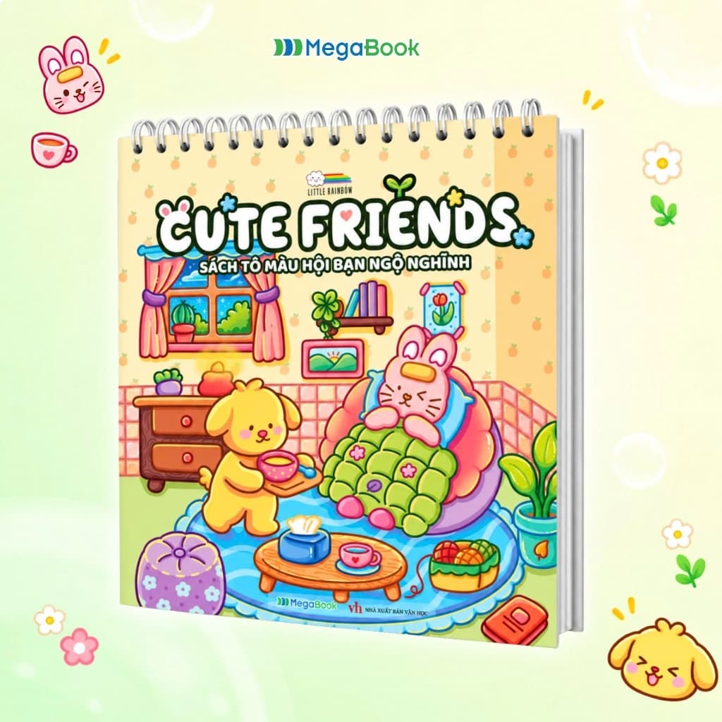 Sách Cute Friends - Sách tô màu hội bạn ngộ nghĩnh