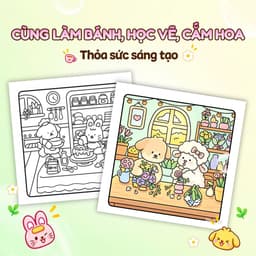 Sách Cute Friends - Sách tô màu hội bạn ngộ nghĩnh 3