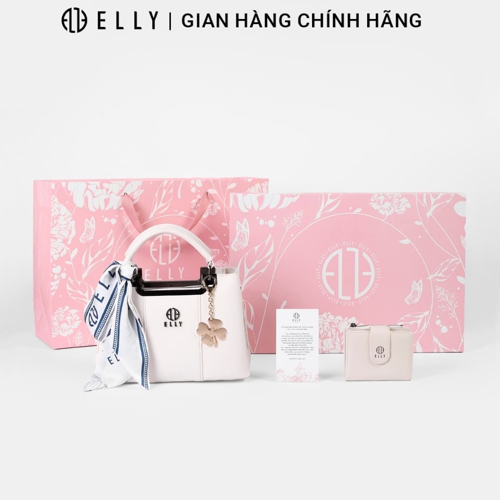 [QUÀ TẶNG 20/10] Hộp quà tặng ELLY HTX369-2 túi xách ví charm cao cấp thời trang tặng mẹ, vợ, người yêu, cô giáo