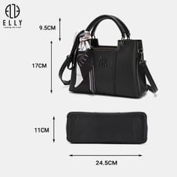 [QUÀ TẶNG 20/10] Hộp quà tặng ELLY HTX369-2 túi xách ví charm cao cấp thời trang tặng mẹ, vợ, người yêu, cô giáo 3