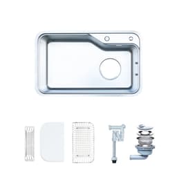 CHẬU RỬA BÁT 1 HỐ NOBINOX NOVA A182 3