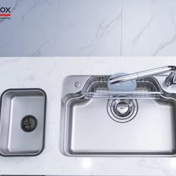 CHẬU RỬA BÁT 1 HỐ NOBINOX ARVO B370 4