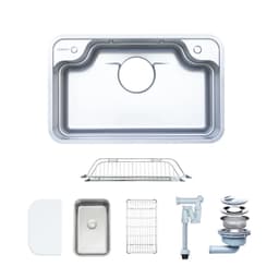 CHẬU RỬA BÁT 1 HỐ NOBINOX ARVO B275 2