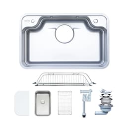 CHẬU RỬA BÁT 1 HỐ NOBINOX ARVO B085 2