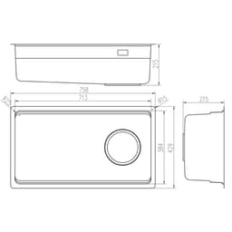 CHẬU RỬA BÁT 1 HỐ NOBINOX ARVO V676 7