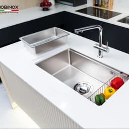 CHẬU RỬA BÁT 1 HỐ NOBINOX ROSA NN974DT 6