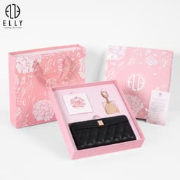 [QUÀ TẶNG 20/10] Hộp quà tặng ELLY HVH68 ví nữ khăn lụa charm thời trang cao cấp quà tặng mẹ, vợ, người yêu, cô giáo 6