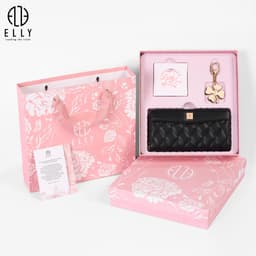 [QUÀ TẶNG 20/10] Hộp quà tặng ELLY HVH68 ví nữ khăn lụa charm thời trang cao cấp quà tặng mẹ, vợ, người yêu, cô giáo 5