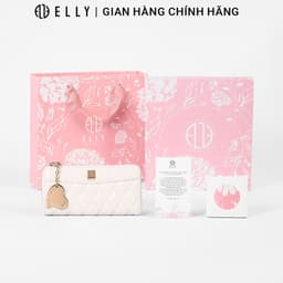 [QUÀ TẶNG 20/10] Hộp quà tặng ELLY HVH68 ví nữ khăn lụa charm thời trang cao cấp quà tặng mẹ, vợ, người yêu, cô giáo 1