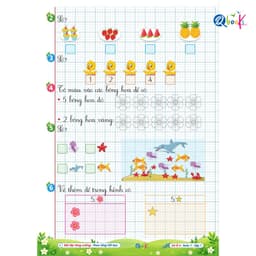 Sách - Vở Ô Li Bài Tập Tăng Cường Toán 1 Tập 1 (Buổi 2) - Kèm Mã QR Video Bài Giảng và Đáp Án - Qbooks 4