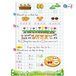 Sách - Vở Ô Li Bài Tập Tăng Cường Toán 1 Tập 1 (Buổi 2) - Kèm Mã QR Video Bài Giảng và Đáp Án - Qbooks 3
