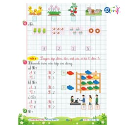 Sách - Vở Ô Li Bài Tập Tăng Cường Toán 1 Tập 1 (Buổi 2) - Kèm Mã QR Video Bài Giảng và Đáp Án - Qbooks 2