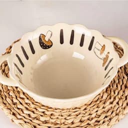 Tách Lẻ Chén Đĩa Gốm Miu Họa Tiết Nấm Xinh Xắn 4