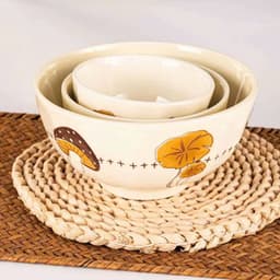 Tách Lẻ Chén Đĩa Gốm Miu Họa Tiết Nấm Xinh Xắn 3