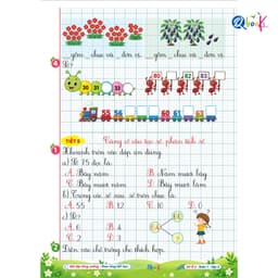 Sách - Vở Ô Li Bài Tập Tăng Cường Toán 1 Tập 2 (Buổi 2) - Kèm Mã QR Video Bài Giảng và Đáp Án - Qbooks 9