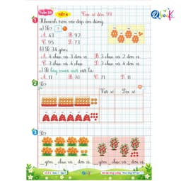 Sách - Vở Ô Li Bài Tập Tăng Cường Toán 1 Tập 2 (Buổi 2) - Kèm Mã QR Video Bài Giảng và Đáp Án - Qbooks 8