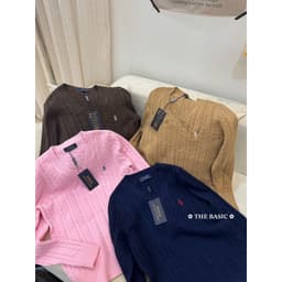 𝟏𝟒𝐚𝐦.𝐬𝐭𝐮𝐝𝐢𝐨 | Áo Len Cổ Tim Nữ Dệt Kim Vặn Thừng Tay Dài Thêu Ngựa Style Hàn Quốc Thu Đông 3